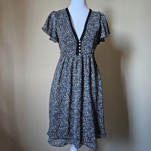 Zara mini floral dress size M